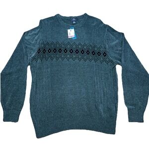 NWT Dockers Men's XXL 8099 Granite Sweater‎ Textured Chenille Relaxed Fit